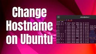 How to Change Hostname on Ubuntu 22.04 LTS / Ubuntu 24.04 LTS