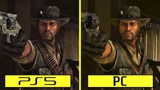 Red Dead Redemption PS5 vs PC Early Graphics Comparison | PS5 (PS4 Backward Compatibility) vs PC