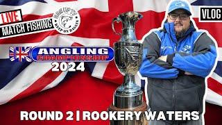 UK ANGLING CHAMPIONSHIP 2024 | ROOKERY WATERS | ROUND 2 - LIVE MATCH FISHING | BAGUPTV 2024