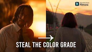 How to STEAL the Color Grade From a Movie with FILMORA V14 | My Top 3 Features