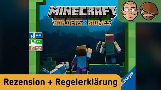 Minecraft - Builders & Biomes - Brettspiel - Review und Regelerklärung