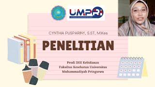 Penelitian Unggulan dan Road Map Penelitian Cynthia Puspariny