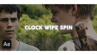 clock wipe spin | after effects