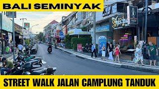 Bali Seminyak Indonesia Street Walking Tour Video Today 2024