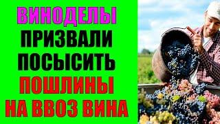 Виноделы призвали повысить пошлины на ввоз вина