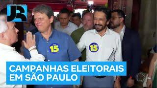 Veja como foi o dia dos candidatos à Prefeitura de São Paulo nesta terça (1º)