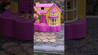 Puppy Bank Coin Savings Videos  dog house piggy bank #shorts #dog #viral #trending