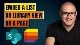 How to display a specific view of a SharePoint List or library on a SharePoint page
