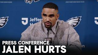 Postgame Press Conference: Jalen Hurts | Atlanta Falcons vs. Philadelphia Eagles