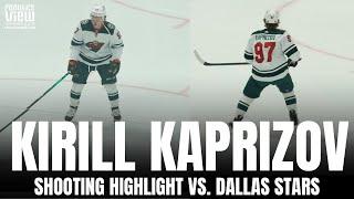 Kirill Kaprizov Shooting & Pre-Game Warm Up Highlight | Minnesota Wild vs. Dallas Stars