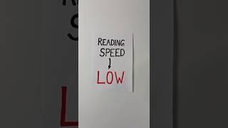 How to Increase Reading Speed? (2X Faster) #study #reading