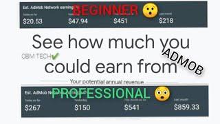 How To Earn $50 - $200 Daily As A Beginner Of Admob And Become A professional Using #Admob #2022