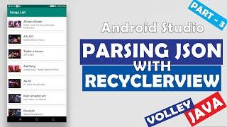 Parse JSON & Display in RecyclerView Using Volley | Part 3/3 | Android App Development Tutorial