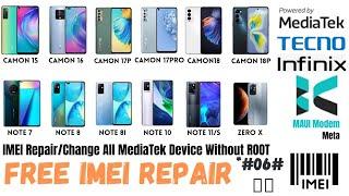 Repair IMEI PTA Block | All Tecno Infinix MediaTek Device, Camon 15 16 17 18 Pro | Note 7 8 10 11s X