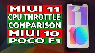 Poco F1 | CPU Throttle Comparison | MIUI 11 vs MIUI 10 | MIUI 11 Slowdown on Poco?