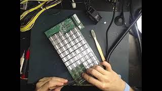 Repair Hashboard S9 Antminer V4.21 (Detect and replace chip)