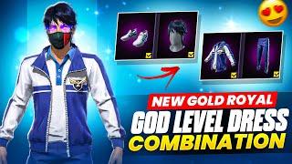 FREE FIRE NEW GOLD ROYAL GOD LEVEL FREE DRESS COMBINATION || NO TOP UP DRESS UP || MAD HYPER GAMING