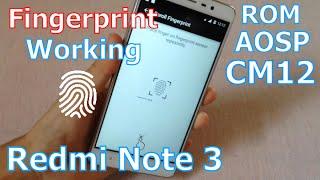 CyanogenMod 12 (AOSP) Fingerprint Working 100% - Redmi Note 3/Pro MTK/SD (Unlock/Lock Bootloader)