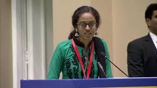 2nd Prize Winner National Youth Parliament Festival 2019, Ms Anjanakshi.M.S, Karnataka