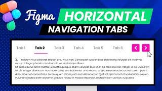 Figma Horizontal Tabs With Slide Indicator | Tabs Prototype In Figma (2022)