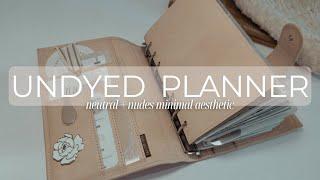 longest vid I've ever done :0 PERSONAL UNDYED PLANNER | detailed + chatty set-up | fav color palette