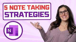 How to use OneNote for Note Taking | 5 Note Taking Strategies | OneNote Tips and Tricks [2024]