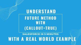 Future Method in Salesforce | How to make a callout from Trigger |  Future method with Callout=true