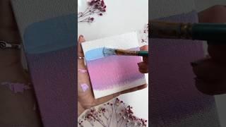 Easy canvas painting  #shorts #art #canvas #satisfying #acrylic#tutorials