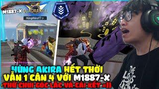 HÙNG AKIRA LEO RANK BẠCH KIM TỬ CHIẾN, STREAMER PHI PHAI HẾT THỜI CẦM M1887-X VẪN 1 MÌNH CÂN 4