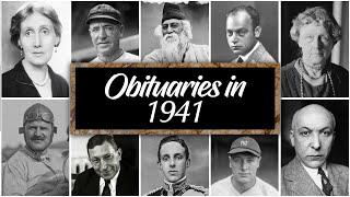 Obituary in 1941: Famous Faces We Lost in 1941