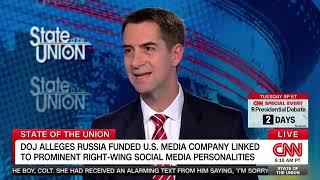 September 15, 2024: Tom Cotton Joins CNN State of the Union