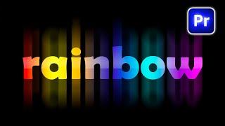 Rainbow Text Effect in Premiere Pro