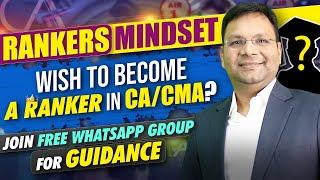 How to Secure Rank in CA CMA Exam? | Ranker's Mindset in CA CMA Exam | SJC