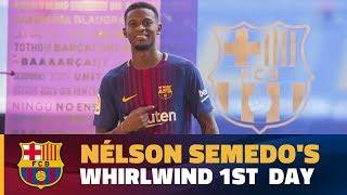 Nélson Semedo’s first day in Barcelona in 60”