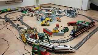 Lego train track with switches fully automated by Arduino