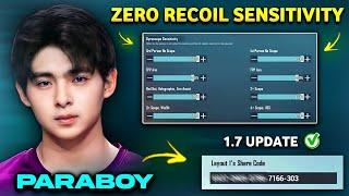 (New) Nova Paraboy Latest 1.7 Sensitivity (zero recoil sensitivity 2021) | Paraboy sensitivity pubg