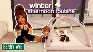 Twins Winter Afternoon Routine ️ | Roblox Berry Avenue Roleplay