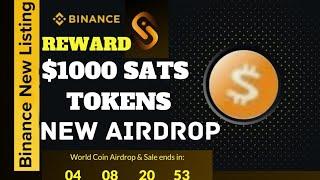 How to Join $1000SATS Airdrop|Binance New Listing|Technical Shahnavi