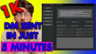 Telegram Mass DM Sender | Telegram Bulk Message Sender