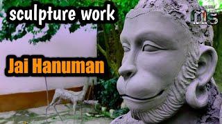 sculpture work/ Hanuman Ji /cement work/ god hanuman/by mohit sharma