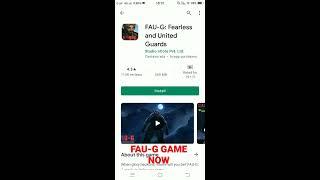 #fau-g game in a play store download now