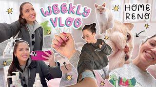 WEEKLY VLOG 27  Home renovation plans, new bedside lights + my fiancée left 