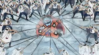 One Piece - Yonko Whitebeard took out a bunch of marine with one swing -