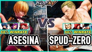 KOF XV  Shermie Asesina (Shermie/Athena/Leona) vs Spud-Zero (Geese/Iori/Isla)