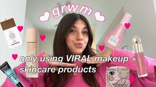 only using VIRAL tik tok products to get ready!! 🫶