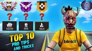 Solo Rank Push Tips And Tricks | Win Every Ranked Match | How To Push Rank In Free Fire session 43