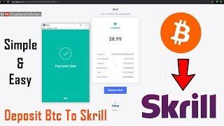 How To Send Bitcoins into Skrill Account | Mudassir Rehman