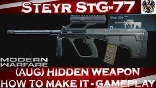 Modern Warfare Steyr StG-77 (AUG) Hidden Weapon - How to make it - Gameplay