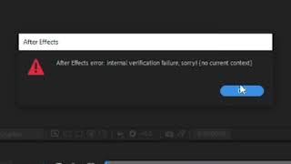 How to Fix Internal Verification Failure Error in  Adobe After Effects