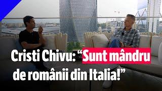 Cristi Chivu pentru GOLAZO.ro: "Eu sunt mândru de românii din Italia!"